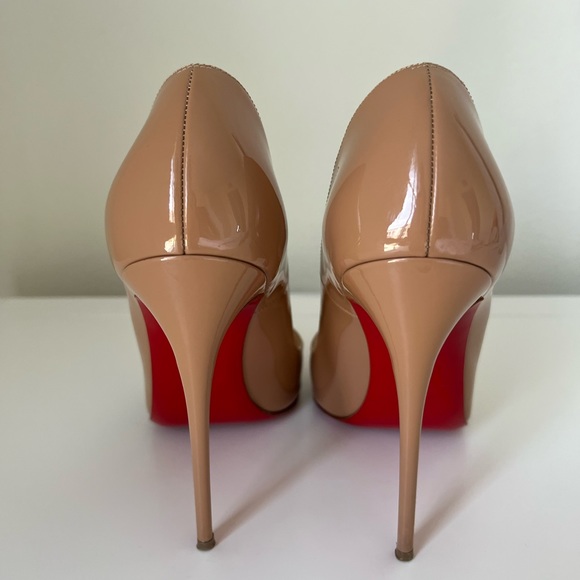 Christian Louboutin So Kate 120 patent Nude 38.5 - Picture 4 of 11